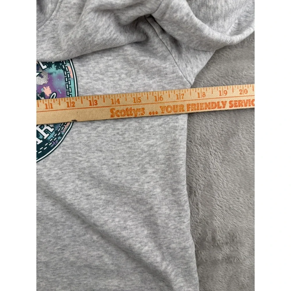 Converse All Star Hoodie Girls Large 12-13 Gray Chuck Taylor Logo Pullover